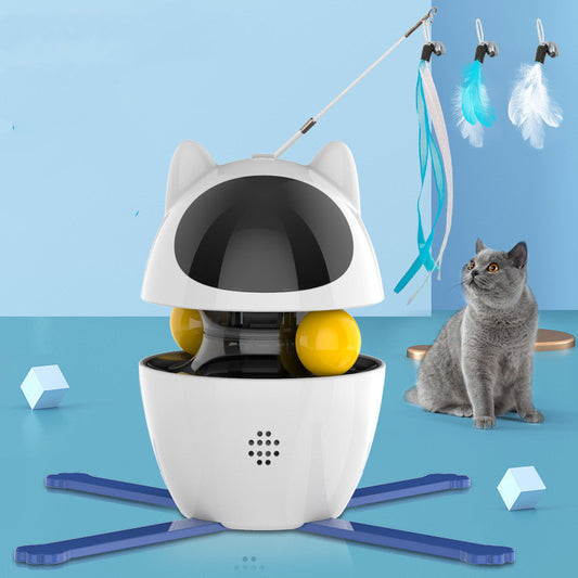 Groom Glory Smart Automatic Cat Toy Stick & Ball Set