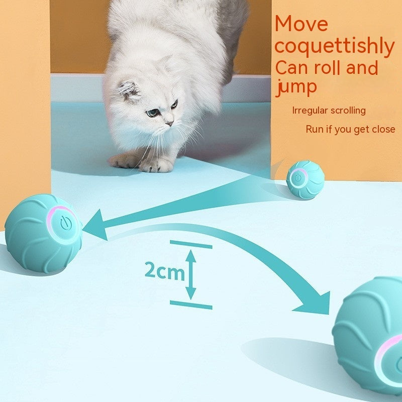 Groom Glory Smart Rolling Ball Cat Toy – USB Rechargeable Interactive Toy