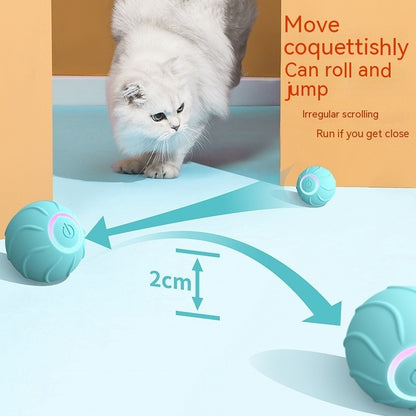 Groom Glory Smart Rolling Ball Cat Toy – USB Rechargeable Interactive Toy