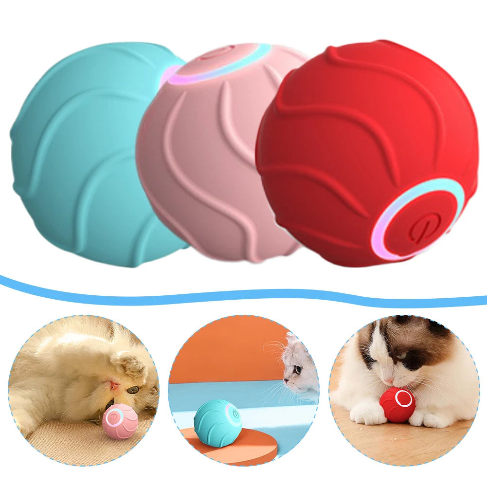 Groom Glory Smart Rolling Ball Cat Toy – USB Rechargeable Interactive Toy