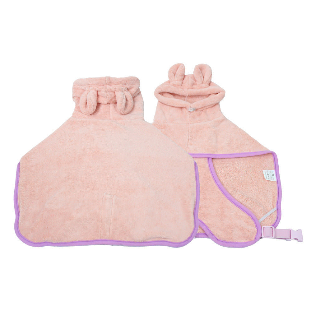 Groom Glory Super Absorbent Dog Bathrobe – Quick-Dry Microfiber Pet Towel