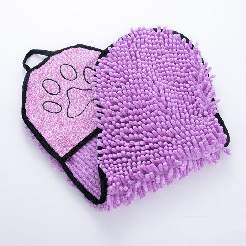 Groom Glory Super Absorbent Dog Cat - Bath Towel Pockets