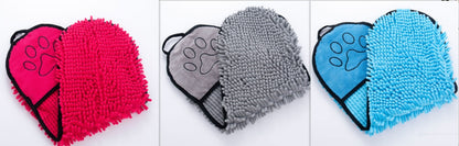 Groom Glory Super Absorbent Dog Cat - Bath Towel Pockets