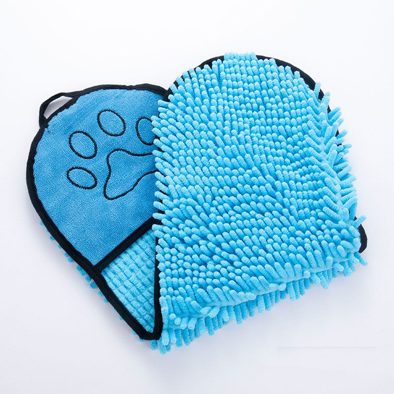 Groom Glory Super Absorbent Dog Cat - Bath Towel Pockets