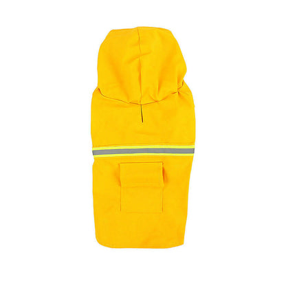 Groom Glory Waterproof Dog Raincoat with Reflective Stripe and Hood