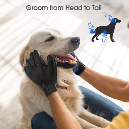 Upgrade Pet Grooming Gloves Cat Brushes